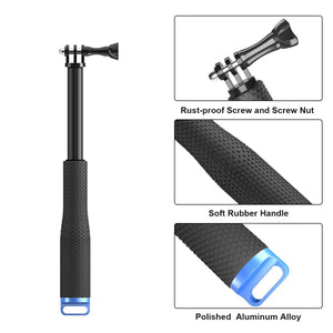 36 Inch Monopod Selfie Stick For GoPro Hero 10/9/8/7/6 & All Action Cameras