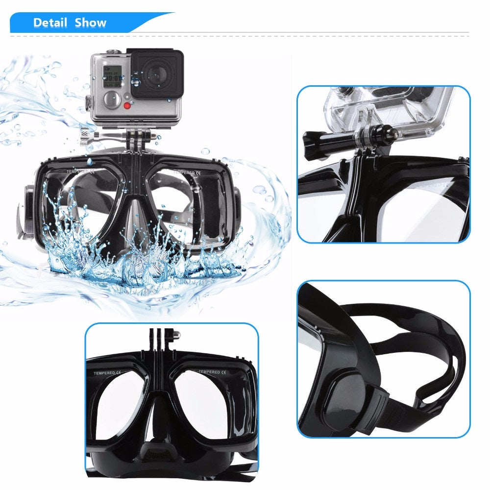 Underwater Snorkel Diving Mount for GoPro DJI Osmo Action and Insta360 Cameras
