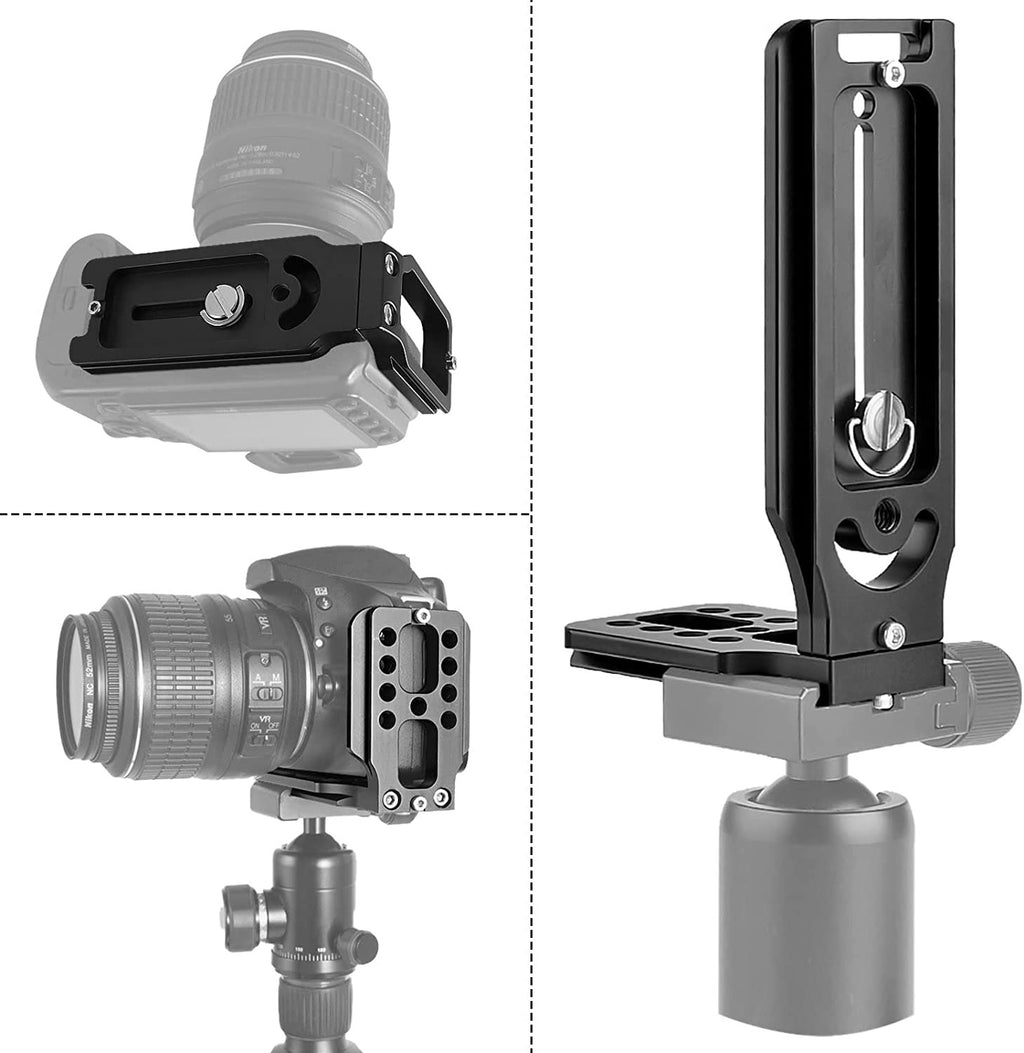 L shape type vertical quick release plate for gimbal and tripod stabilizer
