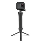 3-Way Monopod Grip Arm Tripod Foldable Selfie Stick, Stabilizer Mount Holder For GoPro Hero 7/6/5,SJCAM SJ6, SJ7,SJ5000,Yi & Other Action Cameras