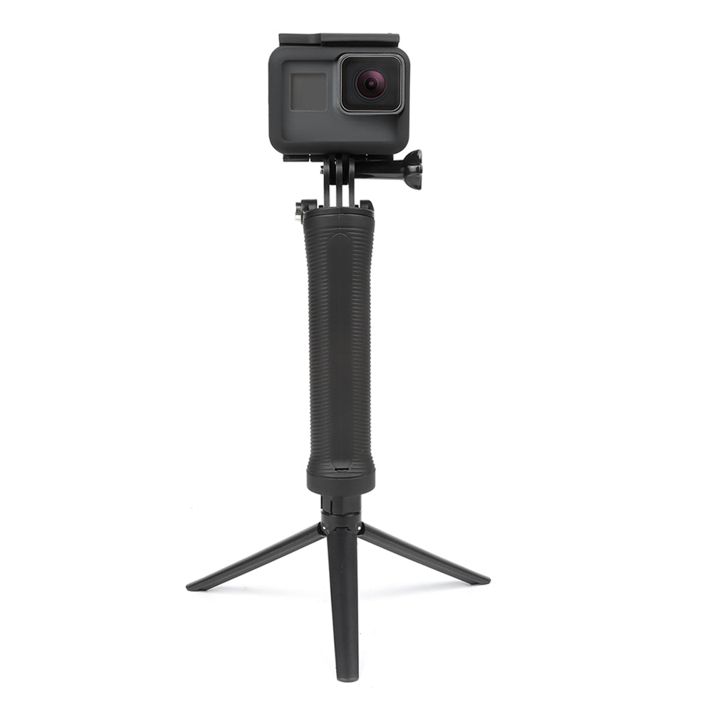 3-Way Monopod Grip Arm Tripod Foldable Selfie Stick, Stabilizer Mount Holder For GoPro Hero 7/6/5,SJCAM SJ6, SJ7,SJ5000,Yi & Other Action Cameras
