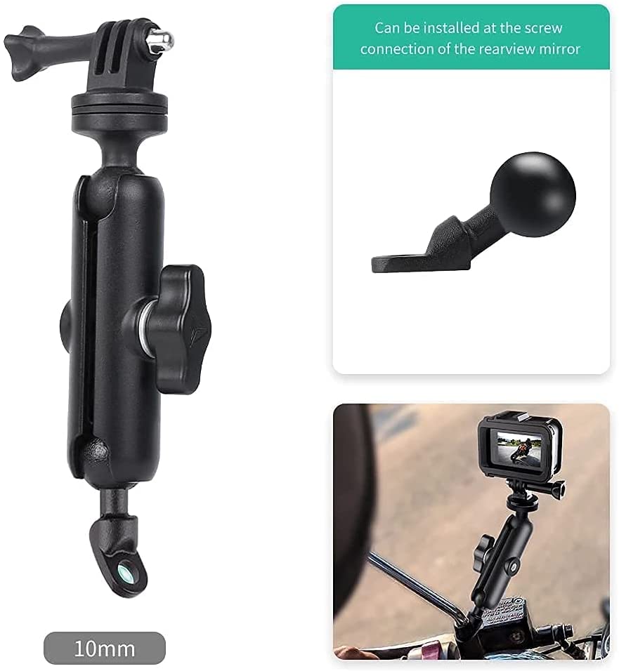 GoPro Bike Mirror Mount Aluminium Stand For Action Cameras