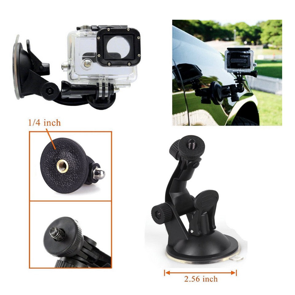12 in 1 GoPro Accessories Kit for Hero 5 4 3+ 3 2 1, SJCAM SJ4000 SJ5000,  Yi& Other Action Cameras (13 Items)