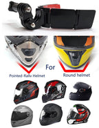 Full Face Motocross Helmet Chin Strap Mount Kit for Go Pro Hero 12/11/10/9/8/7, SJCAM, INSTA 360°, Osmo Action & All Other Action Cameras