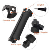 3-Way Monopod Grip Arm Tripod Foldable Selfie Stick, Stabilizer Mount Holder For GoPro Hero 7/6/5,SJCAM SJ6, SJ7,SJ5000,Yi & Other Action Cameras