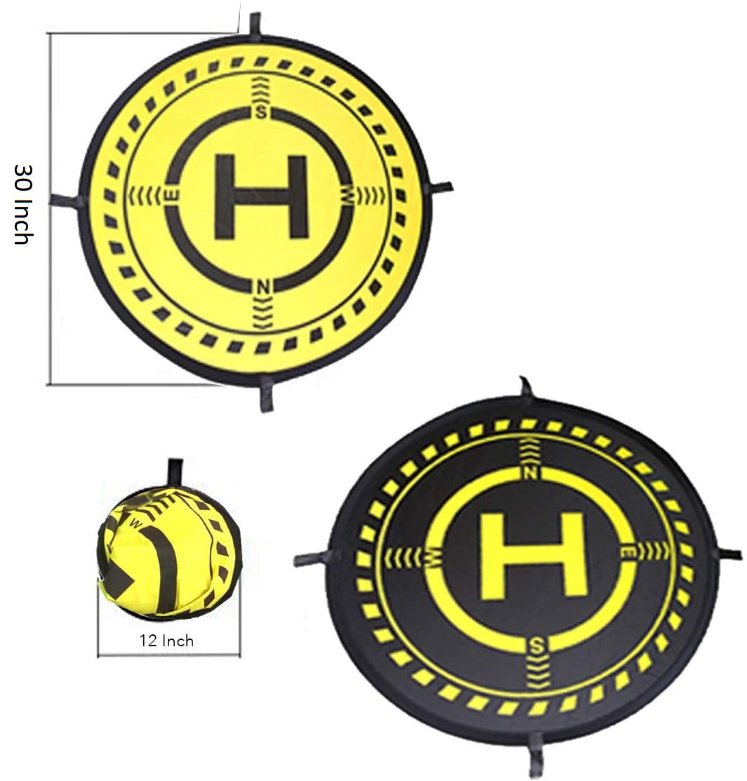 30" (75cm) Universal Drone And Quadcopter Landing For RC Drones Helicopter DJI Mavic Pro, Phantom 2/3/4/4 Pro, GoPro Karma, Parrot & More