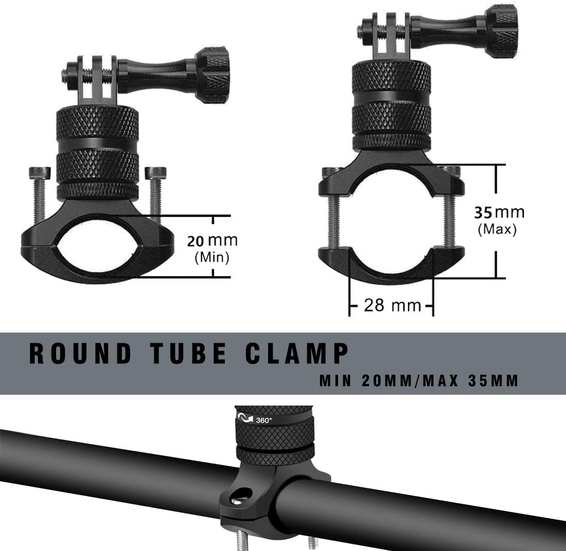 360° Rotatable Bike Handlebar Mount for GoPro Hero 9 8 7 Action Cameras