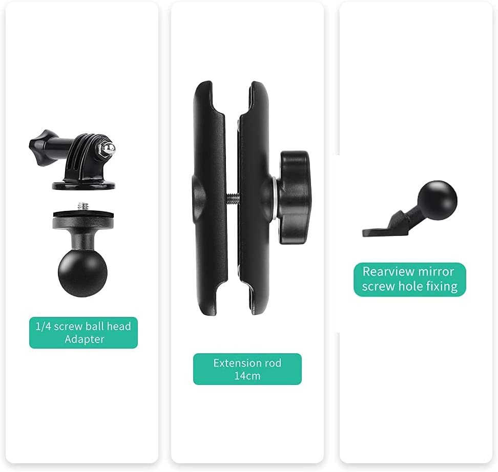 GoPro Bike Mirror Mount Aluminium Stand For Action Cameras