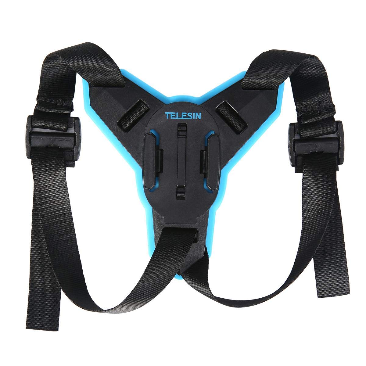 TelesinHelmet Chin Strap Mount For  GoPro, SJCAM, Yi, DJI Osmo& Other Action Cameras