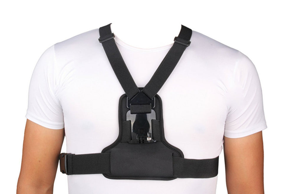 Chest Strap Mount Body Harness For Gopro 10/9/8/7,DJI,SJCAM & Other Action Cameras