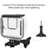 60M Underwater Waterproof Protective Housing Casewith Quick Release Mount and ThumbscrewCompatible With gopro Hero 8 Action Camera