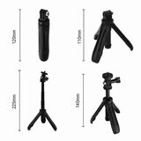 9Inch Shorty Mini Extension Pole Extendable Monopod Tripod For Hero 7/ 6/5, SJCAM, Yi & Other Action Cameras