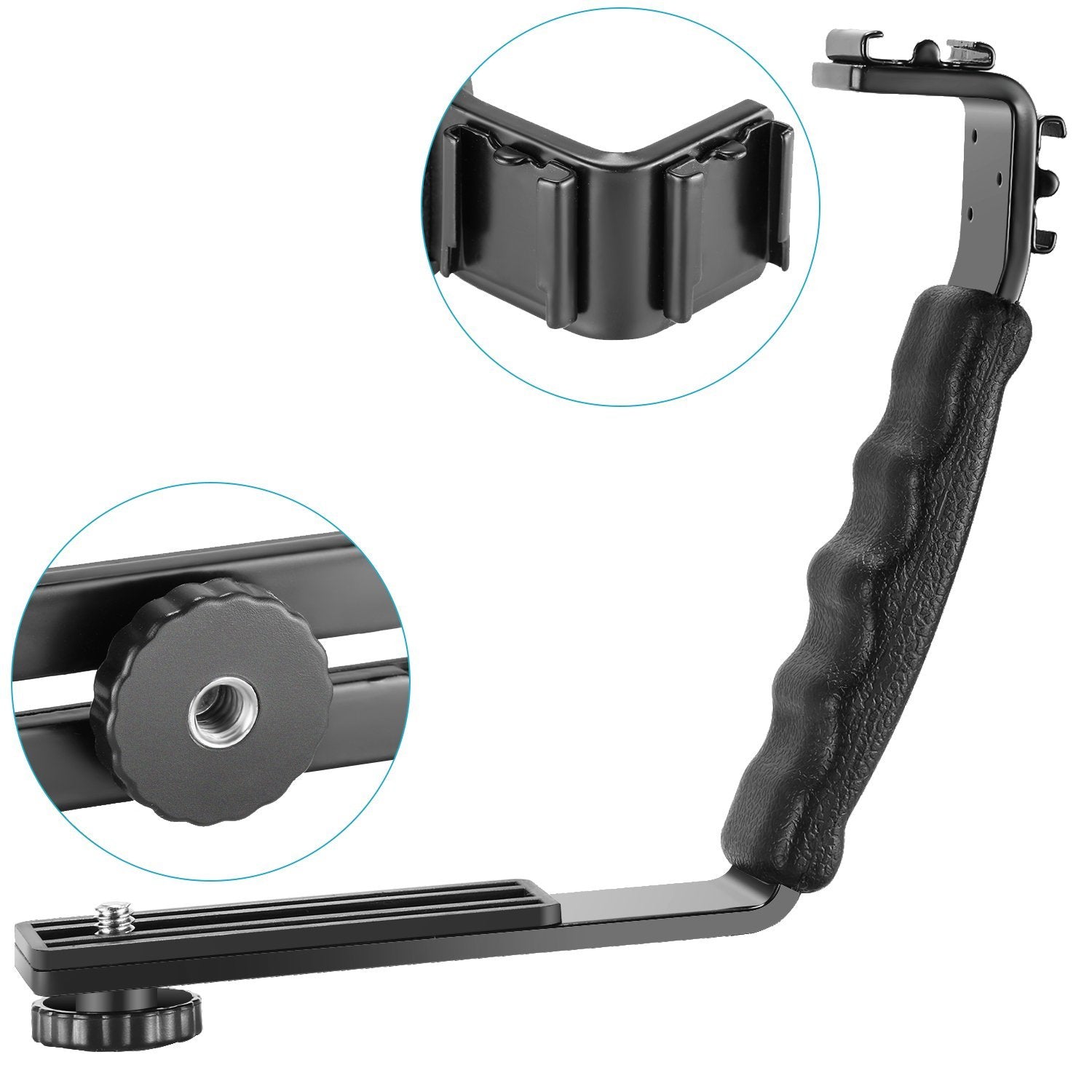L Shape Hot Shoe Tripod Mount Bracket Holder For Flash Light Camera Mini DV Camcorder