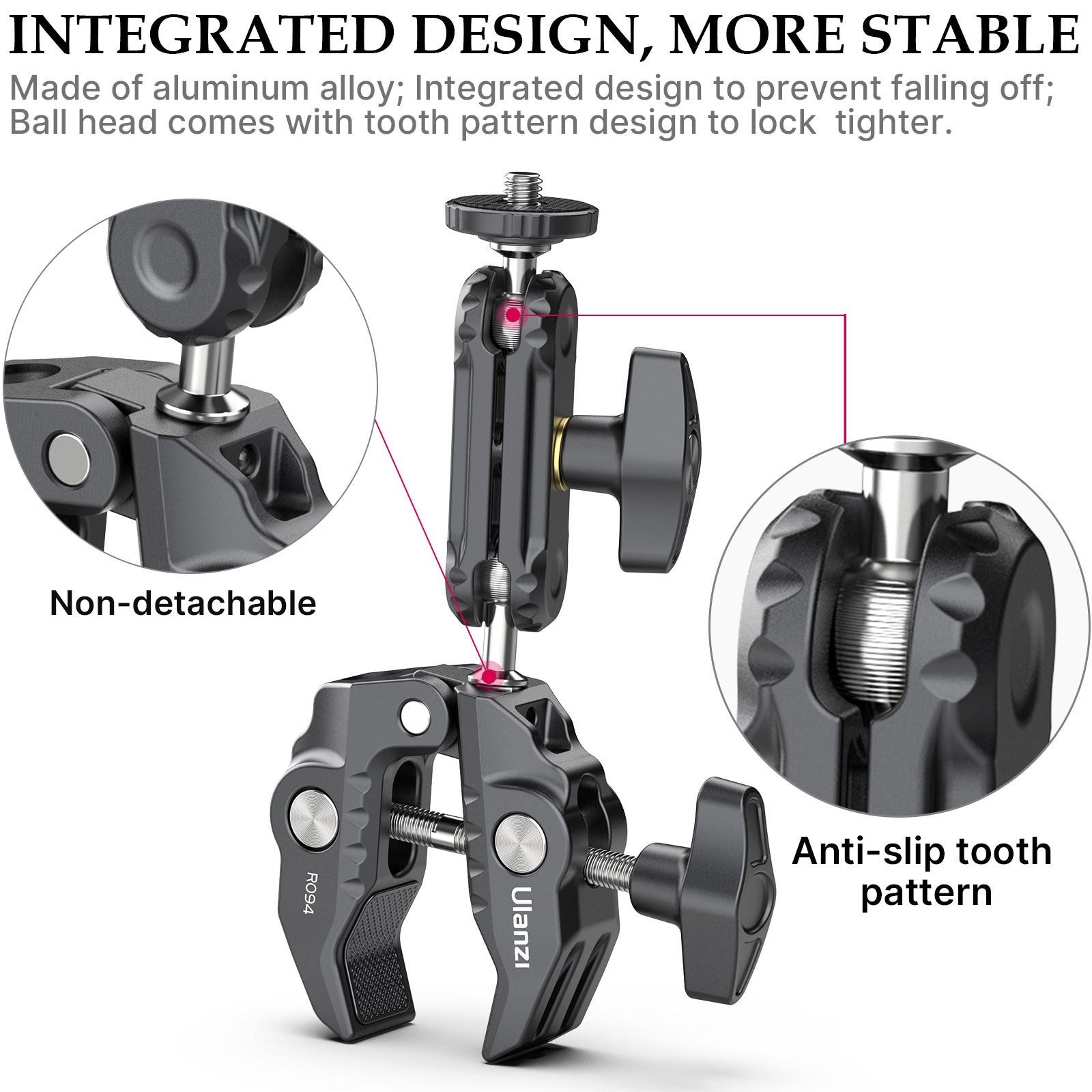 ULANZI Camera Clamp Mount Monitor 360° Ballhead | Yantralay – yantralay