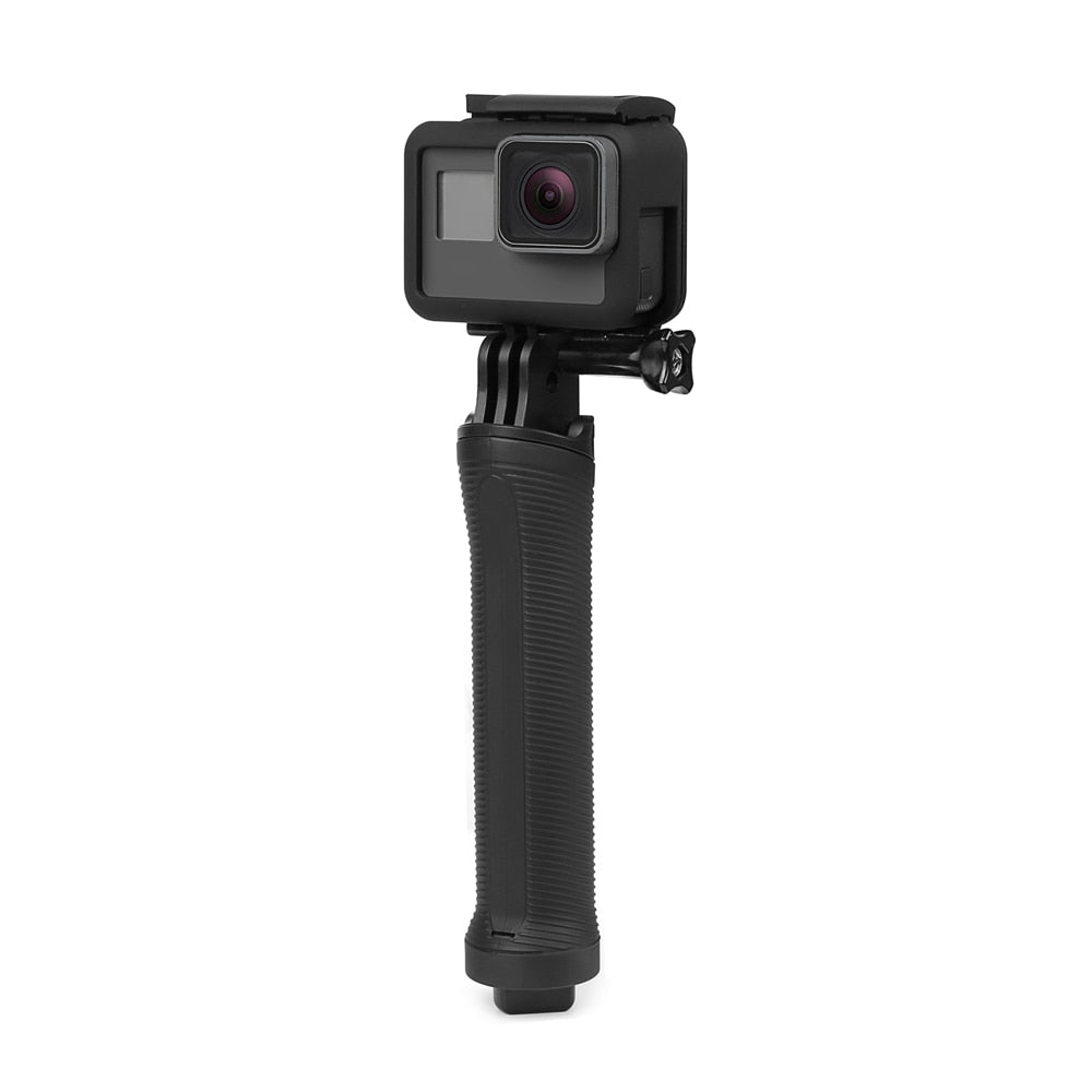 3-Way Monopod Grip Arm Tripod Foldable Selfie Stick, Stabilizer Mount Holder For GoPro Hero 7/6/5,SJCAM SJ6, SJ7,SJ5000,Yi & Other Action Cameras