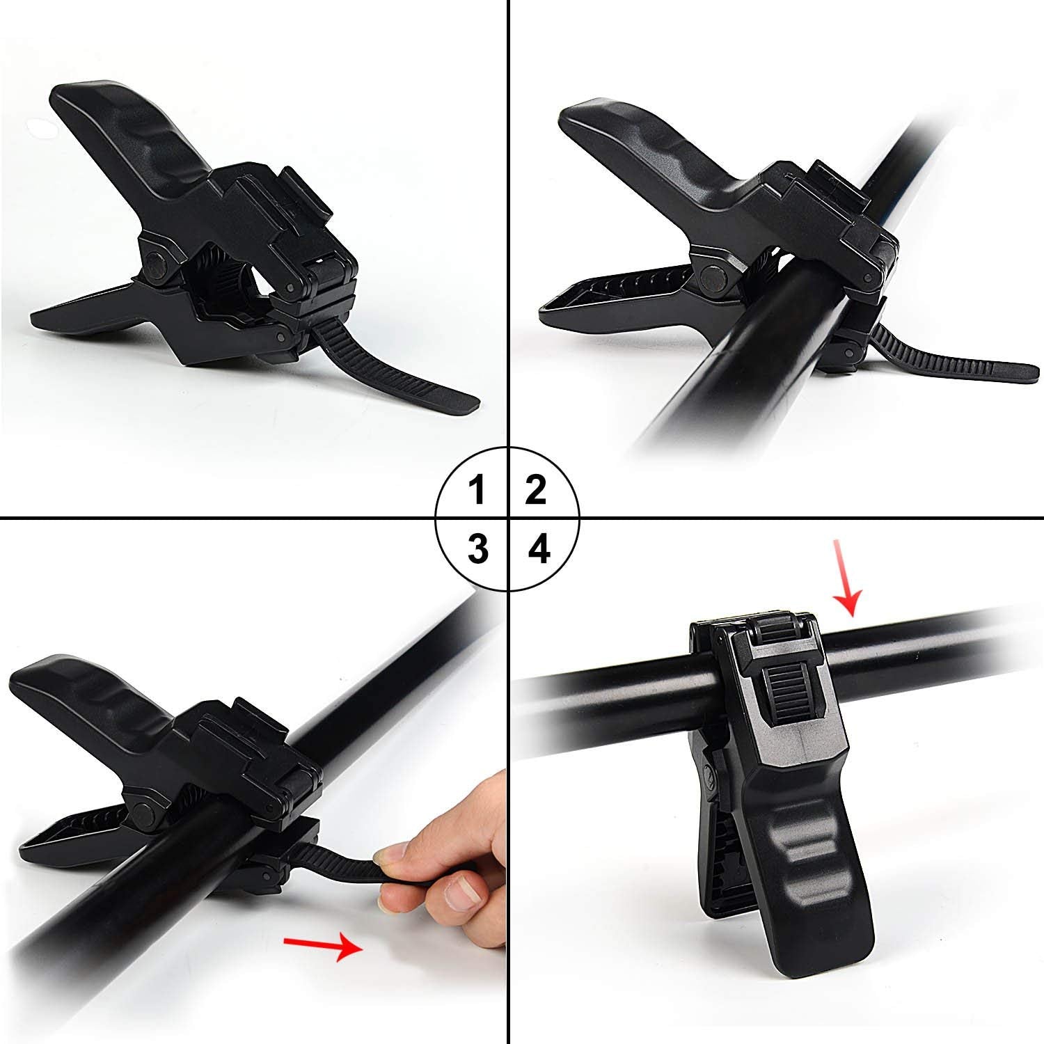 Jaws  Flexible Clamp Mount for Go Pro Hero 9/8/7/6, SJCAM, Yi & Other Action Cameras