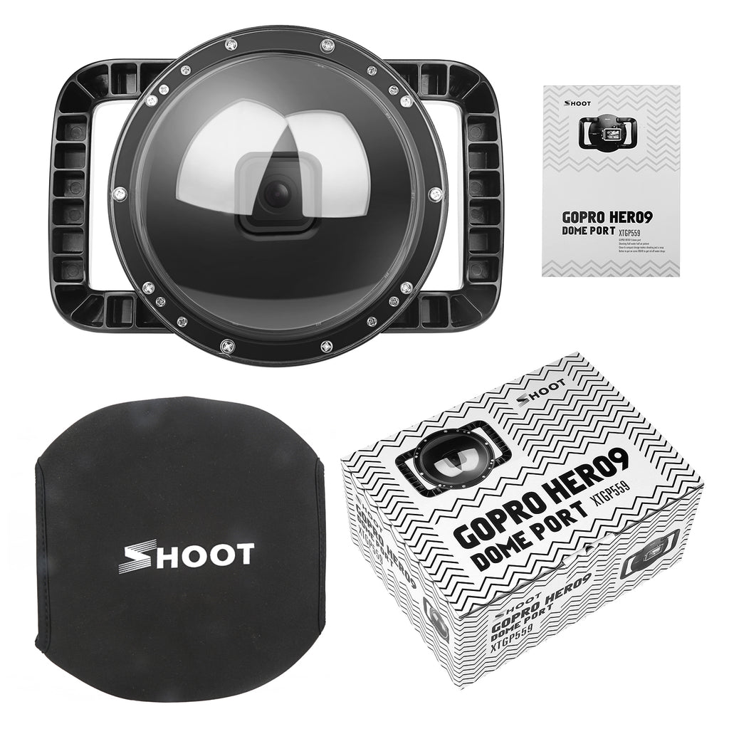 Waterproof Dome Port for Half Underwater Photography GoPro Hero 11 10 9