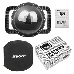 Yantralay Shoot Waterproof Dome Port for Half Underwater Photography For Go Pro Hero 11/10 & 9