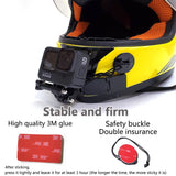 Full Face Motocross Helmet Chin Strap Mount Kit for Go Pro Hero 10/9/8/7, SJCAM, INSTA 360°, Osmo Action & All Other Action Cameras