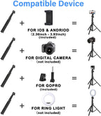 mobile tripod vlogging accessories bluetooth remote iphone gopro action camera hero 10 