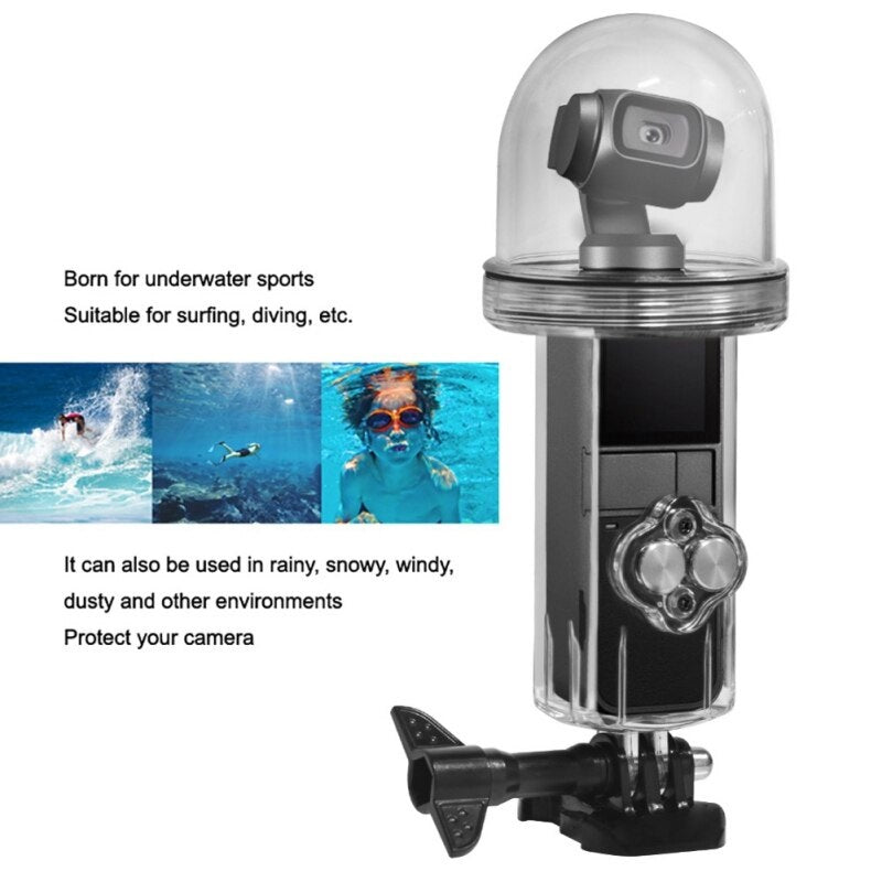 60M Waterproof Housing Case Compatible with DJI OSMO Pocket Gimbal Camera Accessories, Suitable for Underwater Diving Photography