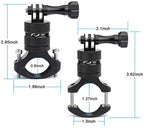 360° Rotatable Bike Handlebar Mount for GoPro Hero 9 8 7 Action Cameras