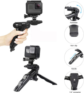 Yantralay 51 in 1 Go Pro Accessories Kit with 3 way Monopod Tripod For Go Pro Hero 9/8/7/6, SJCAM, DJI OSMO & All Other Action Camera (Waterproof Large Carrying Case,Chest Strap & Mounts)