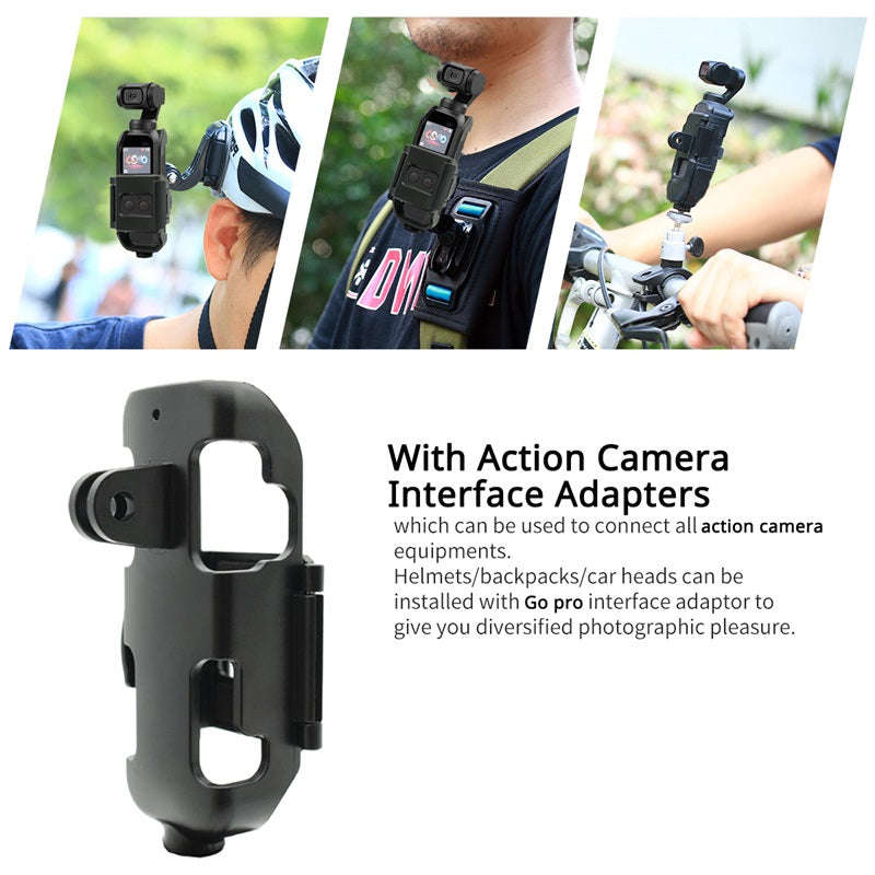 Osmo Pocket OP-7 Tripod Mount Vlogging Case Housing for DJI OSMO Pocket