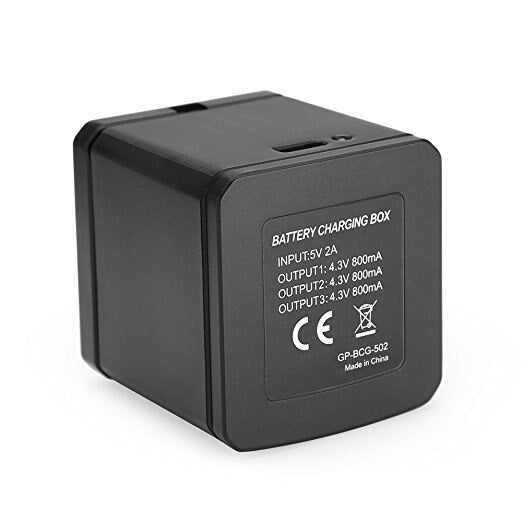 3 Channel AHDBT 501 Battery Charger for GoPro Hero 5 6 7 8 Black