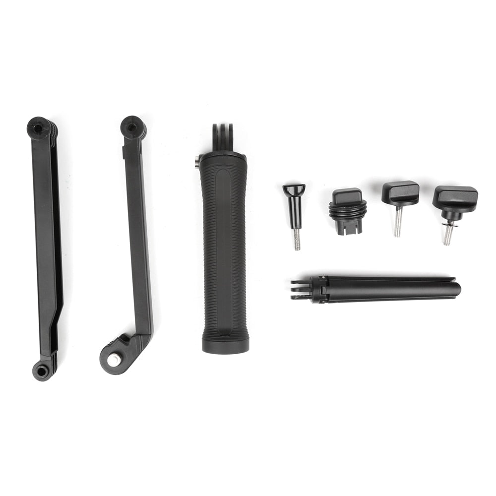 3-Way Monopod Grip Arm Tripod Foldable Selfie Stick, Stabilizer Mount Holder For GoPro Hero 7/6/5,SJCAM SJ6, SJ7,SJ5000,Yi & Other Action Cameras
