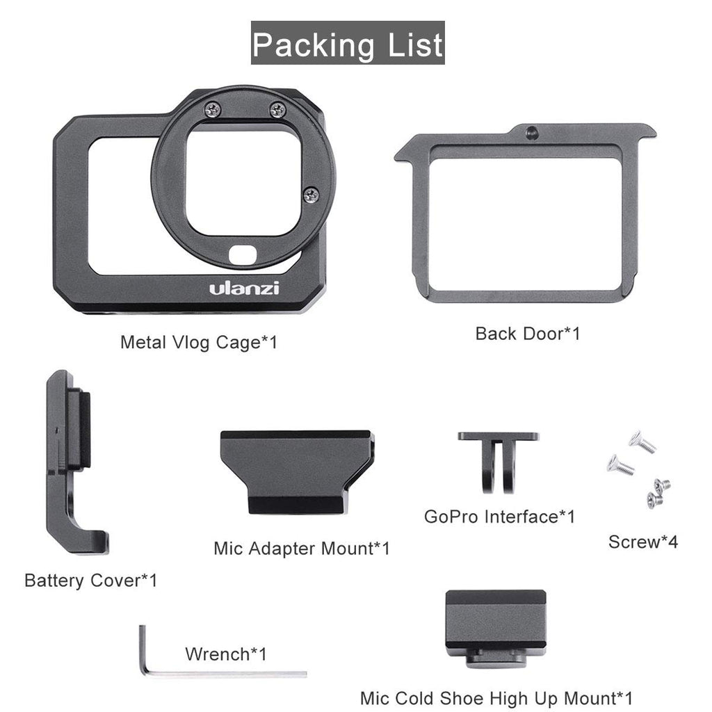 Housing Vlogging Case for GoPro Hero 8 Black Camera | Ulanzi G8-5