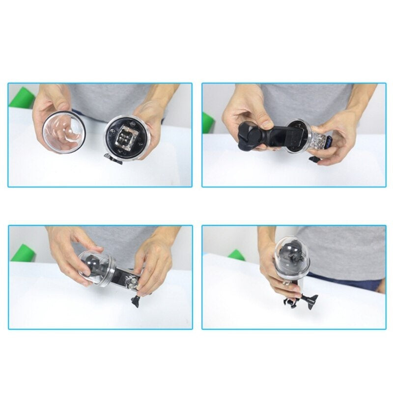 60m Waterproof Housing Case for DJI Osmo Pocket Gimbal Underwater Use