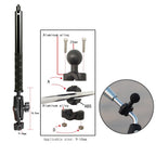 Bike Camera Mirror Mount Bracket with 1/4 Metal Stand for Action Cameras