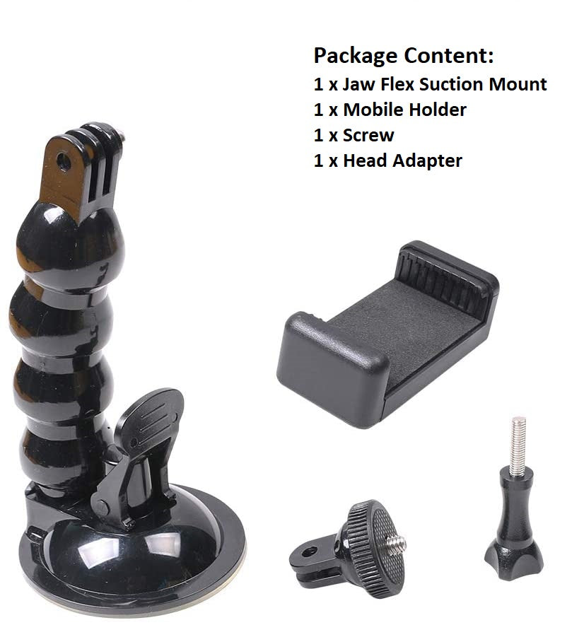 Flexible Car Suction Mount for GoPro Hero 9 8 7 SJCAM DJI Action Cameras