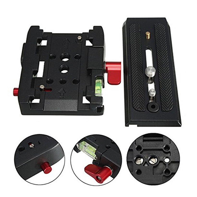 Universal Quick Release Camera Adapter Mount System with Slide Plate With 1/4" and 3/8" Screw