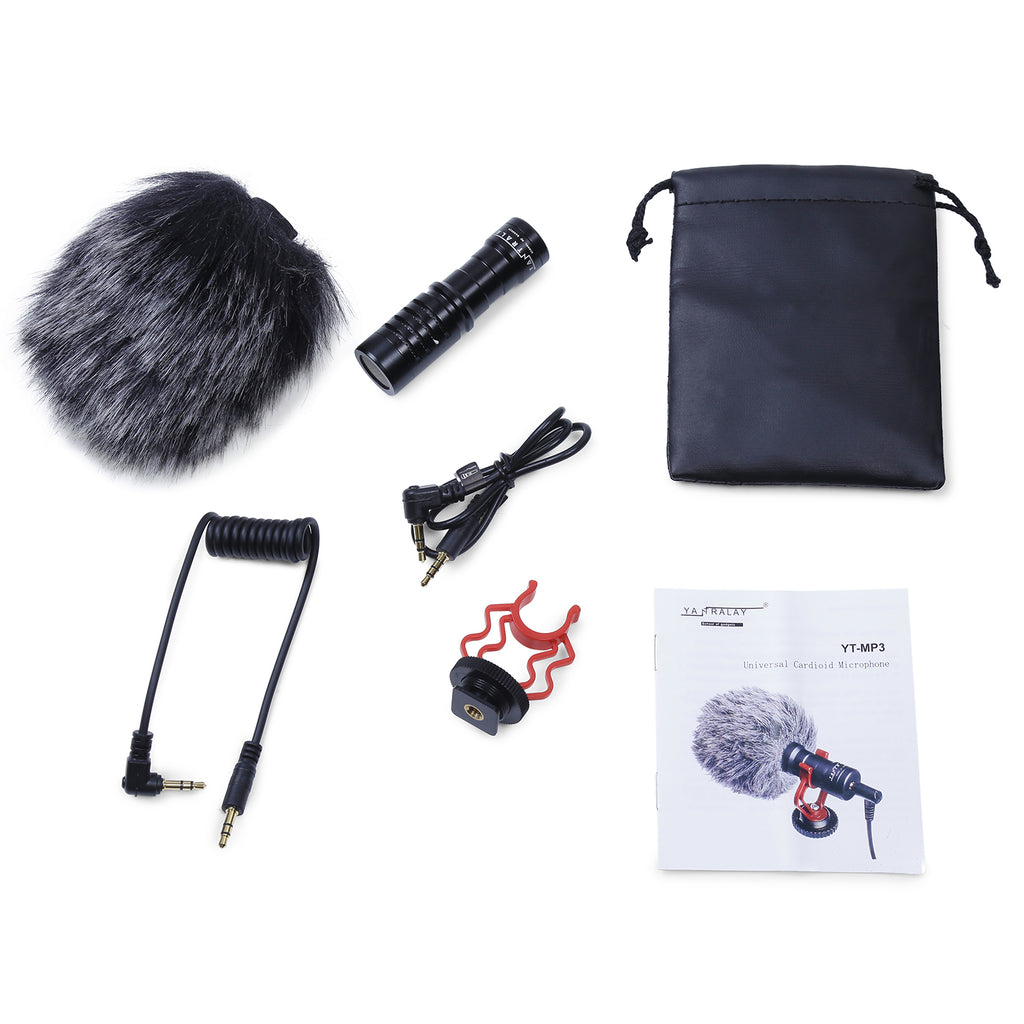 yantralay vlogging microphone shotgun dslr vlogging microphone accessories gopro mic adatpter